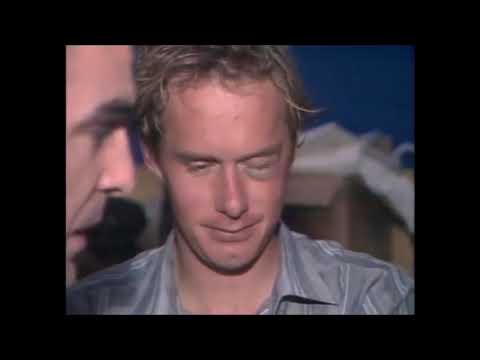 Terry Bright, Bill Goggin interviewed by Stephen Phillips after a Geelong game