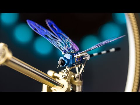 Bộ lắp ráp mô hình 4D DIY trưng bày nghệ thuật chuồn chuồn cơ khí kim loại