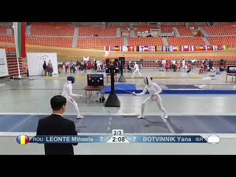 2023 1448 T64 03 F E Individual Plovdiv BUL ZCH BLUE BOTVINNIK ISR vs LEONTE ROU