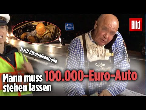 Alkoholkontrolle nach dem Oktoberfest: Mann muss Luxus-Auto stehen lassen