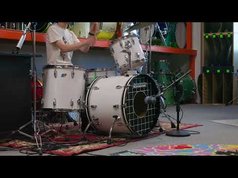 1980s Ludwig White Cortex Drum Set 16x22 11x12 and 16x16 image 26