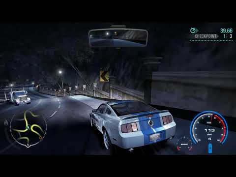 NFS Carbon (PC) - Shelby GT500 (S197) - Downtown Tunnel Checkpoint Race