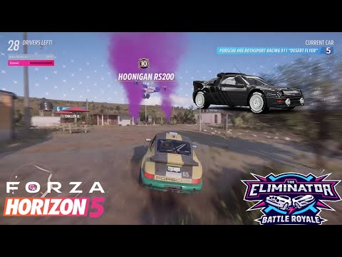 FH5 THE ELIMINATOR CAR DROP LEVEL 10 HOONIGAN RS200!!