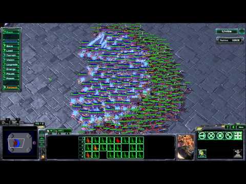 300 Zerglings vs 100 Sentries