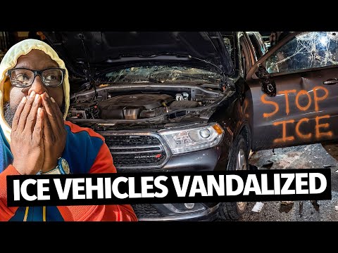 "They Are Anarchists, Not Protesters..." People In Minneapolis Vandalize and Destroy ICE Vehicles 🤔