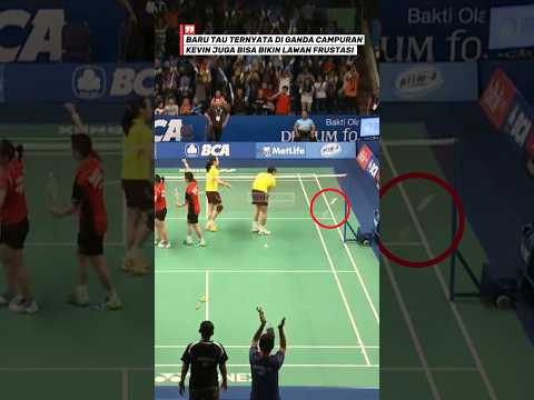 BARU TAU TERNYATA DI GANDA CAMPURAN KEVIN JUGA BISA BIKIN LAWAN FRUSTASI #badminton #badmintonlovers