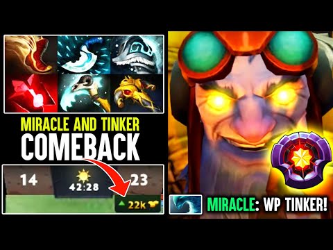 The Crazy Fast Tinker Who Helped Miracle To Reach 10,000 MMR - Lighting Fast Tinker Dota 2