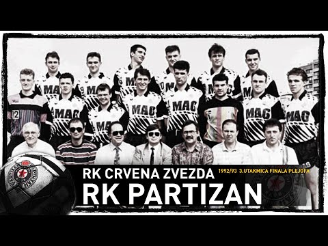 RK Crvena zvezda - RK PARTIZAN 17-17 * 2-4 * | 1.TITULA PARTIZANA 1992/93 |