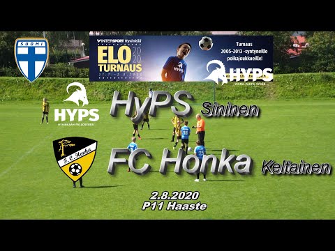 Intersport P11 Eloturnaus HyPS Sininen - FC Honka Keltainen 2.8.2020