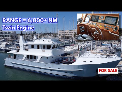 €2.5M Steel Long-Range TRAWLER YACHT | M/Y Beleza