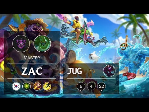 Zac Jungle vs Kha'Zix - KR Master Patch 9.23