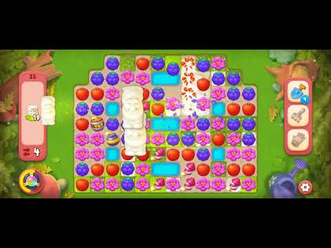 Gardenscapes Level 25 Hard (No Boosters)