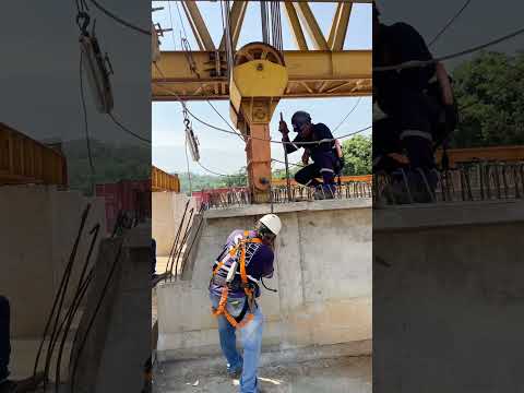 Lançamento de vigas pré moldadas em concreto em Alto Paraíso Rondônia , TROL e Simbratec