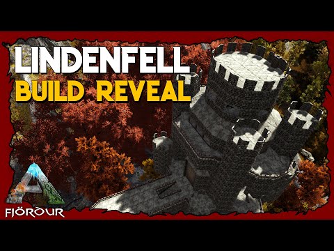 Fjordur Hilltop Ark Castle and Village! -  - Ark Survival Evolved Build Reveals