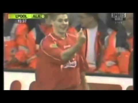 Steven Gerrard goal vs Alaves (2001 UEFA Cup Final)
