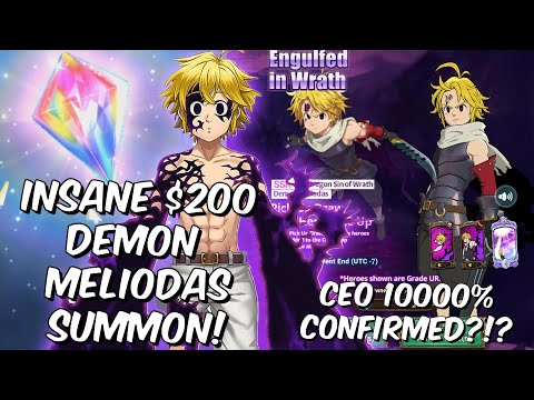 INSANE $200 Demon Meliodas Summon - Netmarble CEO 10000% Confirmed - Seven Deadly Sins: Grand Cross