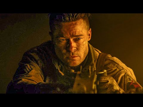 Five-Man US Crew vs. German Battalion - Epic Battle Scene | Fury (Brad Pitt)