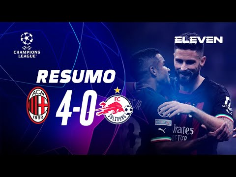 CHAMPIONS LEAGUE | Resumo do jogo: Milan 4-0 Salzburg