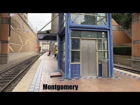 Glass Montgomery Hydraulic Elevator at SMU/Mockingbird DART Station