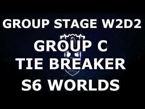 Group C Tie Breaker - Worlds 2016 W2D2 | LoL S6 World Championship Week 2 Day 2
