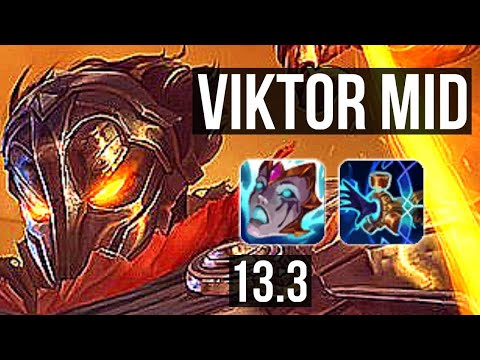 VIKTOR vs RYZE (MID) | 6/1/7, 900+ games, 1.1M mastery, Dominating | KR Master | 13.3