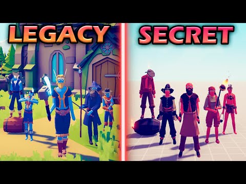 LEGACY TEAM vs SECRET TEAM - Totally Accurate Battle Simulator | TABS