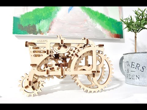 Mechanical 3D Puzzle UGEARS Tractor Preview 7