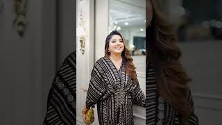Black Sequins Embroidered Kaftan - Video 1