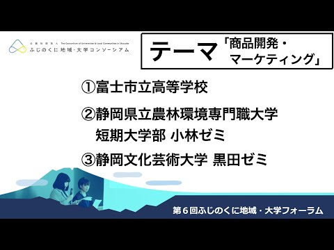 国際文化学科 第６回ふじのくに地域・大学フォーラム　テーマ「商品開発・マーケティング」