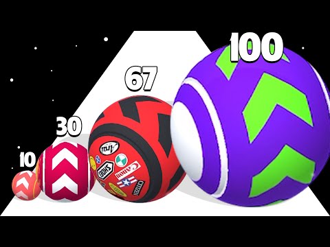 SPEED ROLL 3D - Level Up Balls, ASMR Gameplay (Freeplay, Max Level)