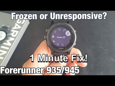 Forerunner 935/945: Frozen or Unresponsive? Easy Fix!!