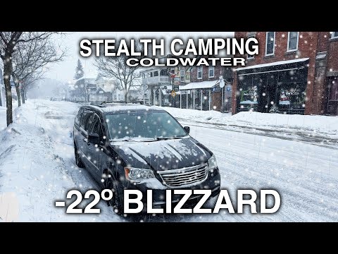 Winter Stealth Camping in a Blizzard -22º Blizzard • Coldwater