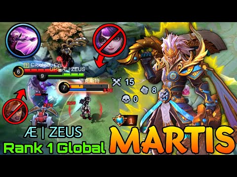 Trun Them to Shreds!! Sidelaner Martis Perfect Play! - Top 1 Global Martis Æ | ZEUS - Mobile Legends