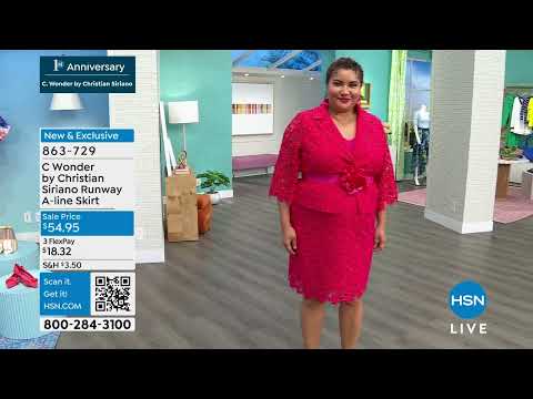 HSN | C. Wonder Christian Siriano Fashions 06.18.2024 - 03 PM