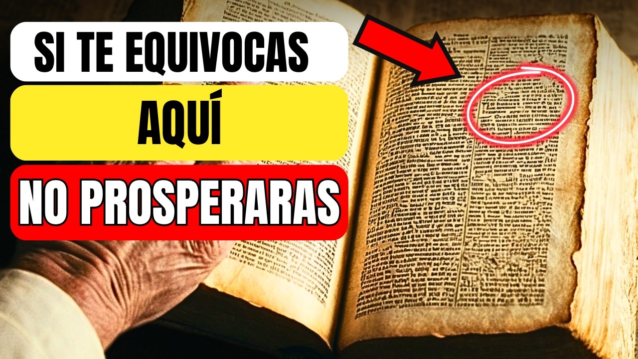 Muchos NO PROSPERAN por ESTE VERSÍCULO Y NO LO SABEN (¡ES REAL!)