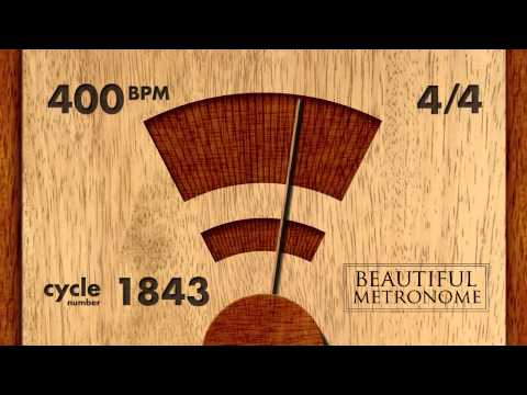 400 BPM 4/4 Wood Metronome HD