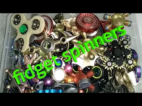 Fidget toy collection part 3 || metal fidget spinners