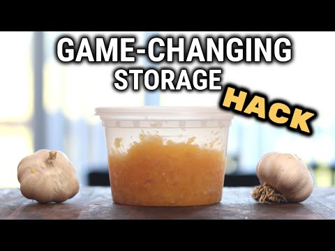 The Best Minced Garlic Storage Method