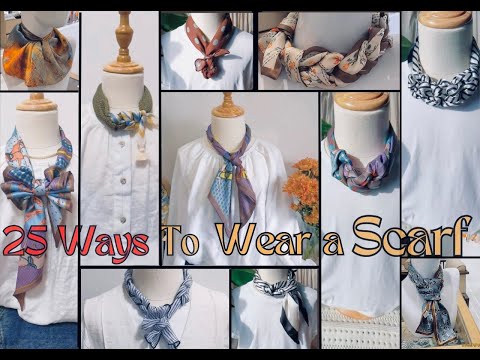 25 ways to wear a scarf 🧣!