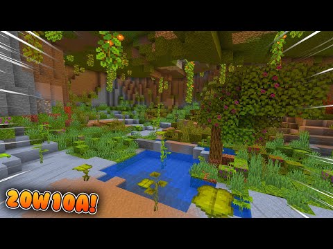 Insane New Lush Caves in Minecraft! 20W10A
