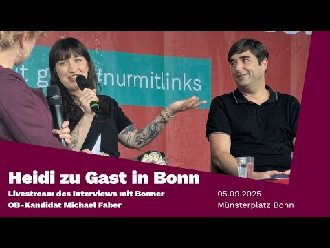 Livestream-Interview von Heidi Reichinnek und unserem OB-Kandidaten Michael Faber 05.09.2025