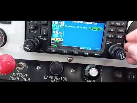 wie verstelle ich beim GNS 430 den Frequenzabstand