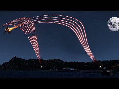 Т-50 in Action vs C-RAM - Defense System - Phalanx CIWS - Military Simulation