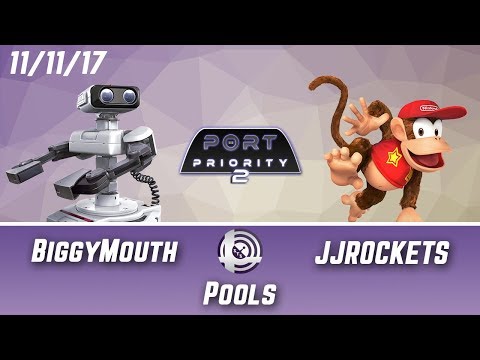 Port Priority 2 - BiggyMouth (ROB)  Vs. JJROCKETS (Diddy Kong) - Pools