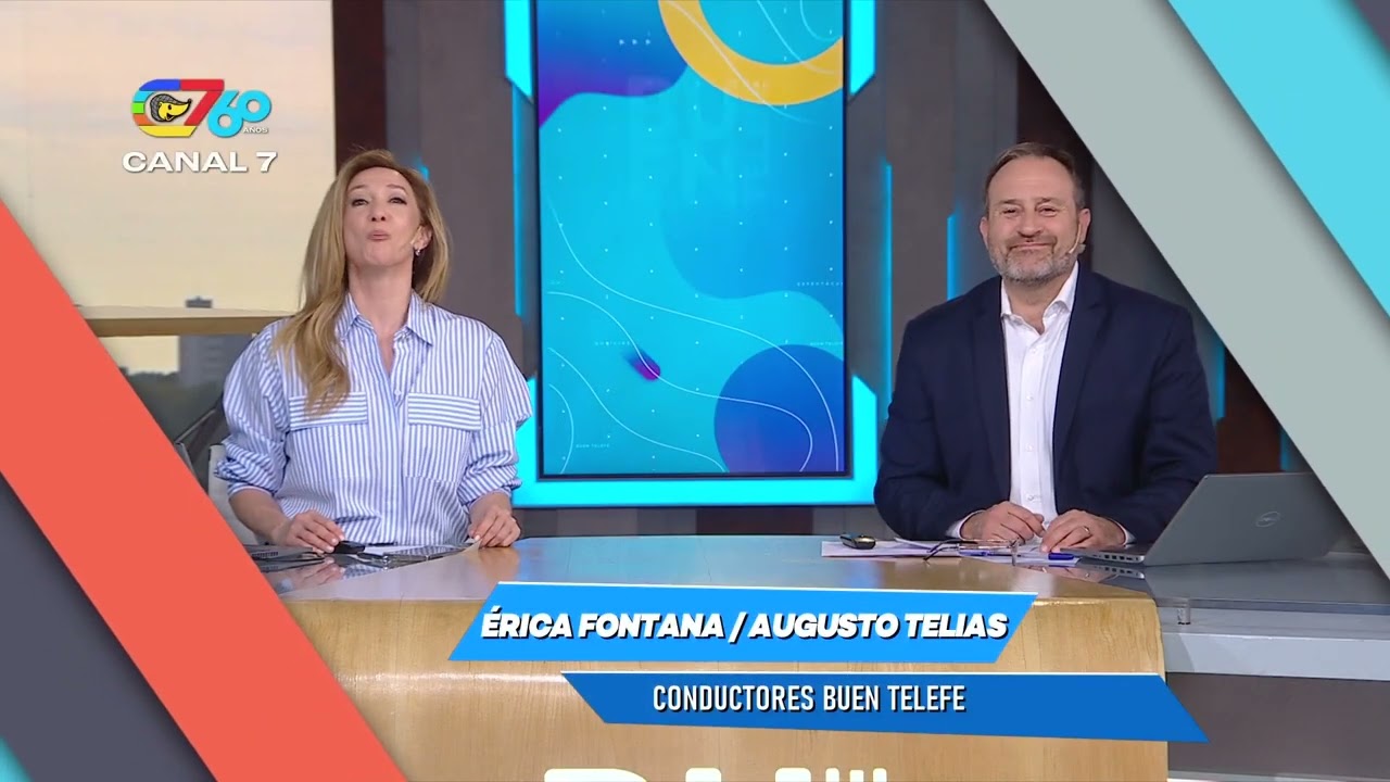 ¡Felices 60 años Canal 7! El saludo de Erica Fontana y Augusto Telias