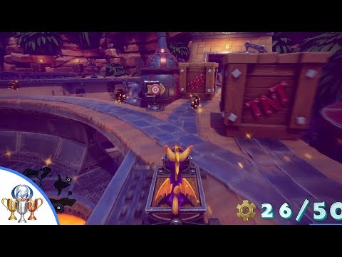 Spyro 2 Ripto's Rage - Trouble No More - Breeze Harbor Trolley Gear Orb Challenge