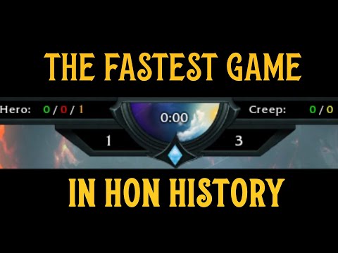 The fastest game in Heroes of Newerth History