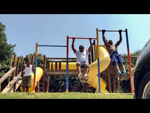 A set of pull-ups & dips with Timontae & Stizzy