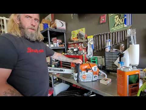 stihl ms881, 1st start and run in some maple and spruce.