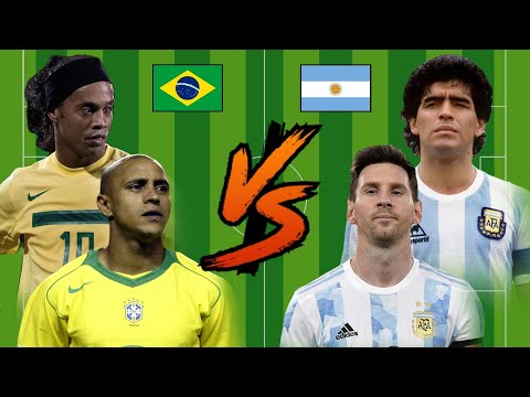 Ronaldinho-Roberto Carlos vs Messi-Maradona💪